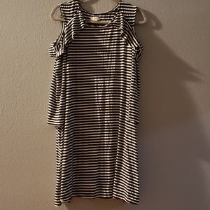 White and Black Dress